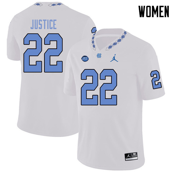 Jordan Brand Women #22 Charlie Justice North Carolina Tar Heels College Football Jerseys Sale-White